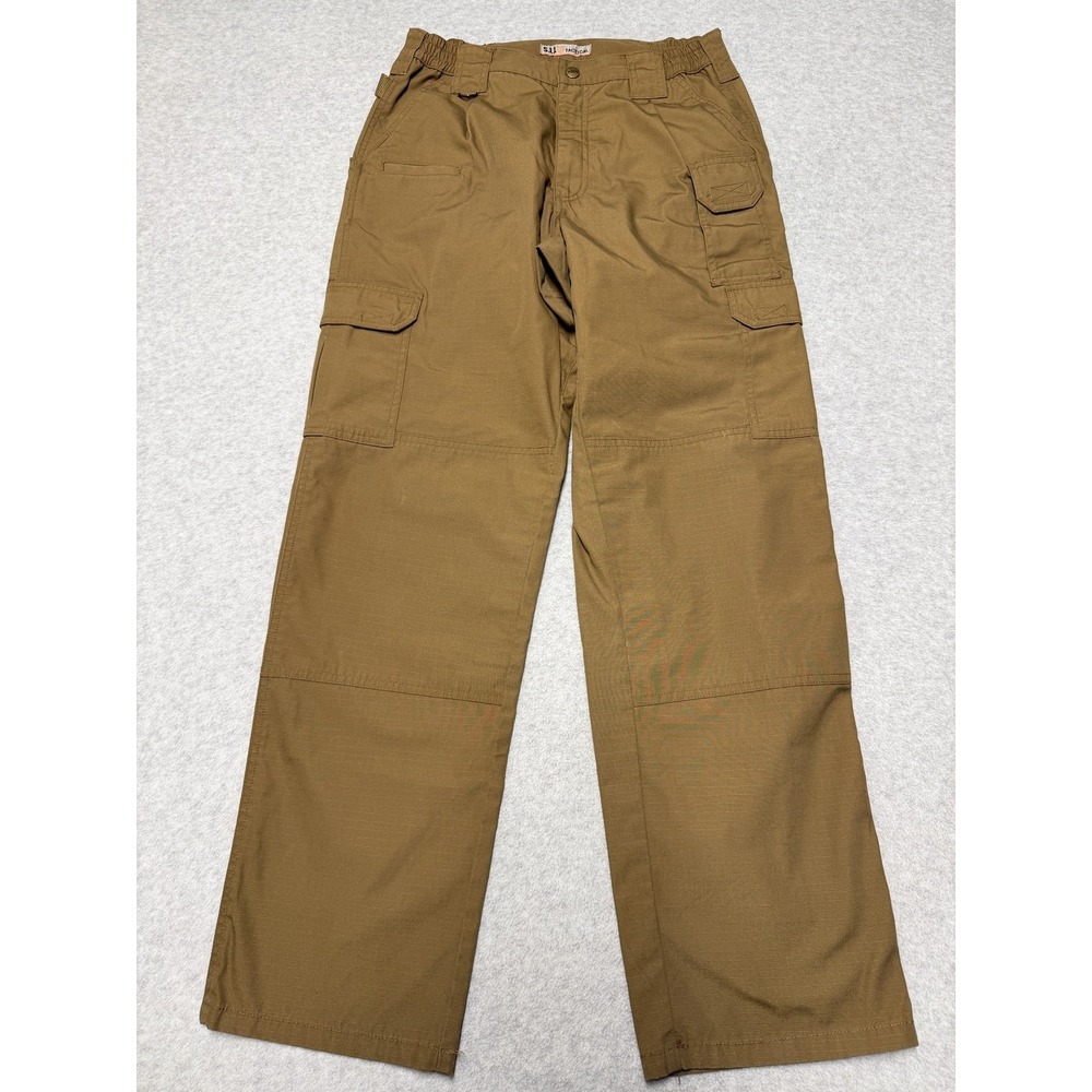 5.11 Tactical Pants Mens 32x32 Brown Ripstop Cargo Taclite Pro Workwear Outdoors